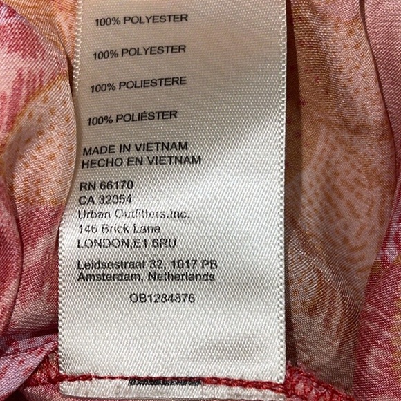 Free People Tied to You Tank Floral Pink / Brown Orange - Picture 5 of 6